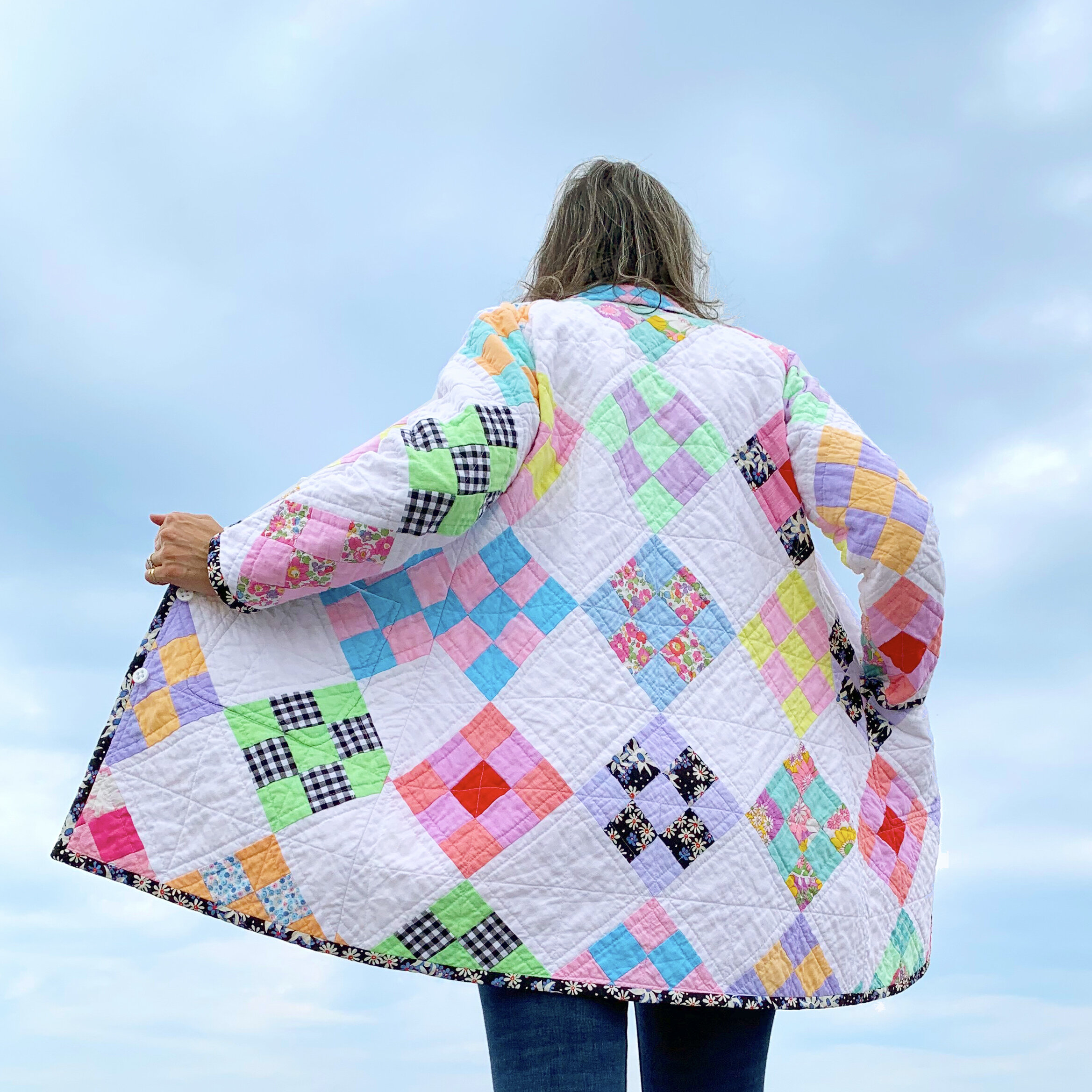 MY QUILTED DREAM COAT: Part 4, Wearing the Coat! — BURIED DIAMOND